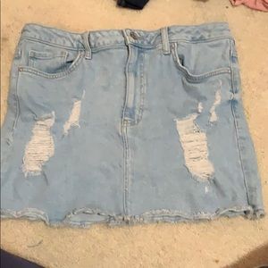 Forever 21 Blue Jean Skirt, Size 30.
